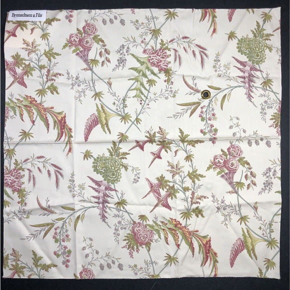 Edith's Reverie Floral Cotton Print Antique Fabric BRUNSCHWIG & FILS Sample - Picture 1 of 9